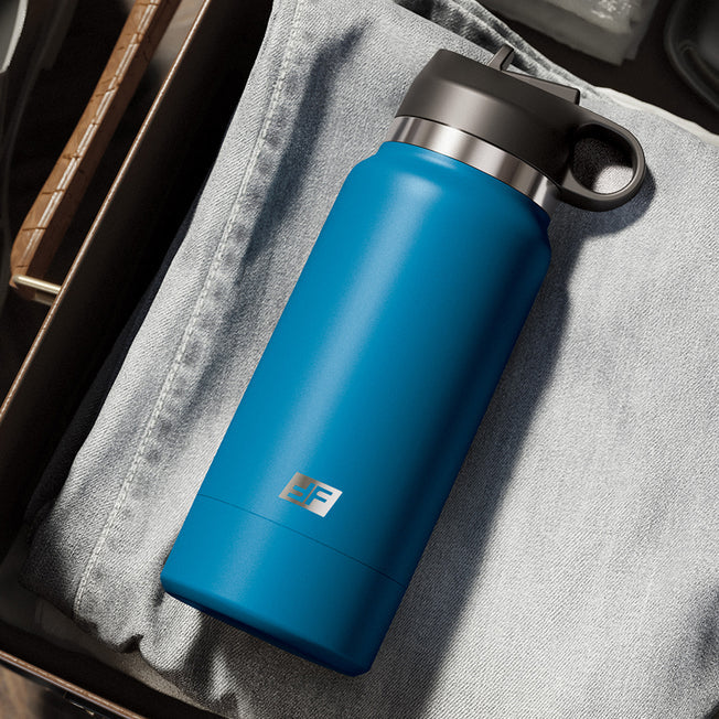 PDX Plus Fuck Flask Discreet Bottle Stroker Brown - Blue