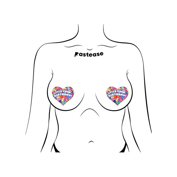 Tits Your Birthday Heart Pasties