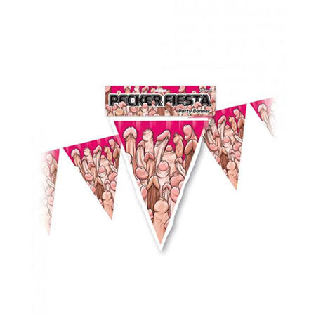 Pecker Fiesta Party Banner - 20 Feet