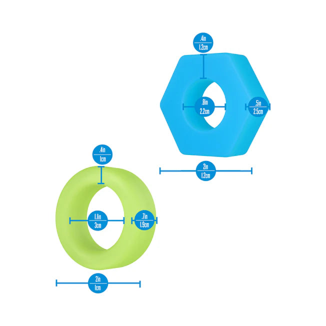 Performance Plus Flash Glow In The Dark Cockrings