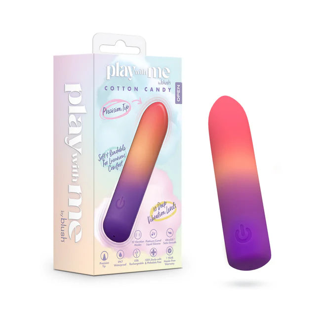 Play With Me Cotton Candy Flexible Vibrator