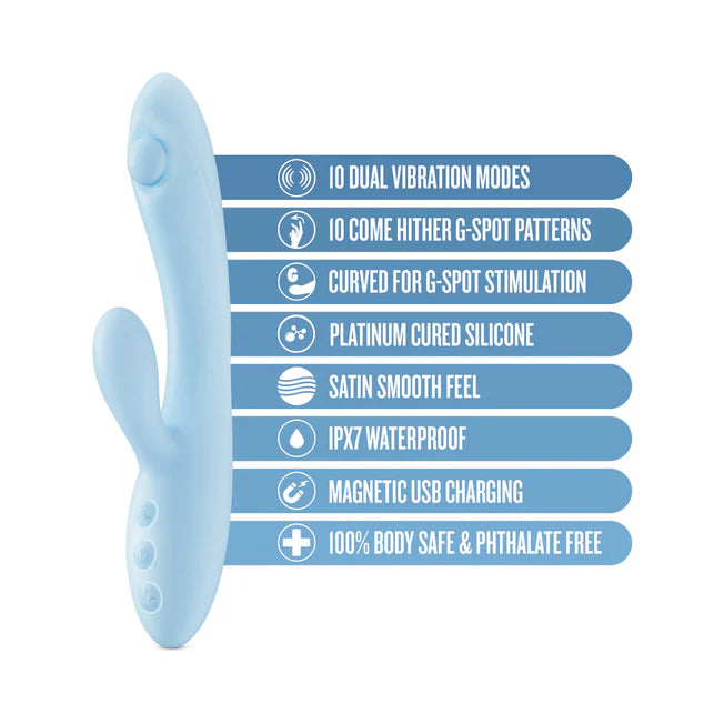 baby blue silicone dual stimulator
