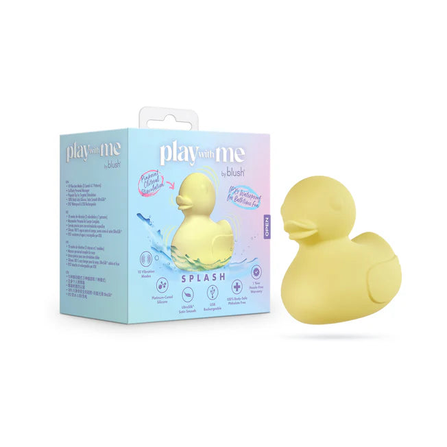 Play With Me Splash Yellow Silicone Duck Vibrator
