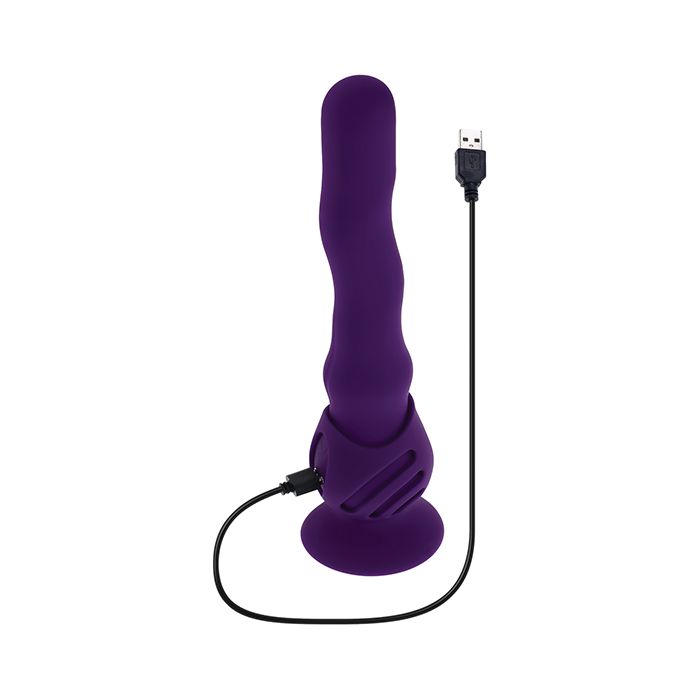 Playboy Wiggle It Purple Silicone Wiggling Vibrator