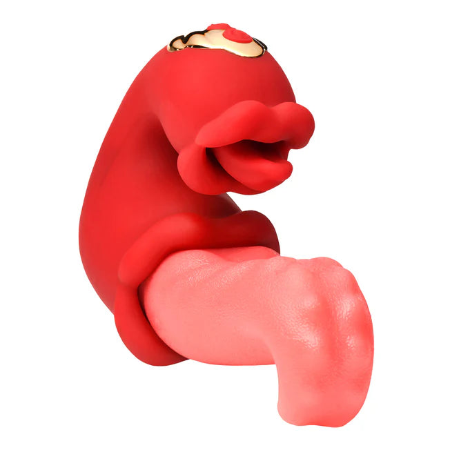 Lick Lasher Licking Vibrator Creature Tongue Vibe in red