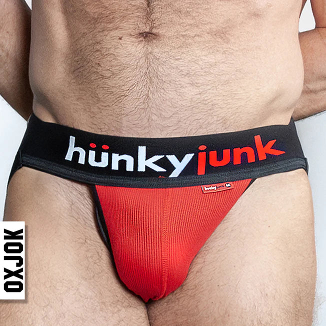 Oxjok Hunky Junk Jockstrap In Red
