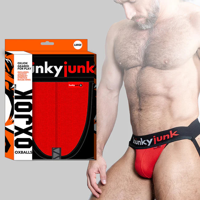 Red Oxjok Hunky Junk Jockstrap