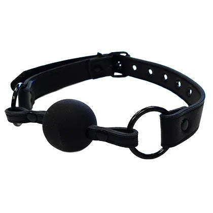Rouge Black Leather Ball Gag