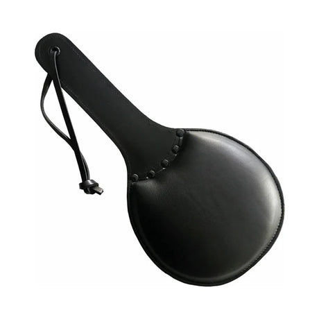Black Leather Padded Ping Pong Paddle