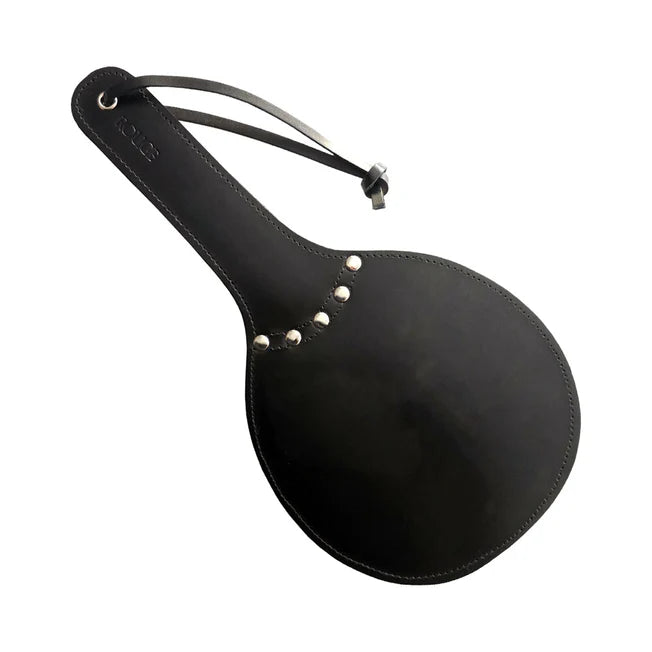 Rouge Leather Padded Ping Pong Paddle Black/Red