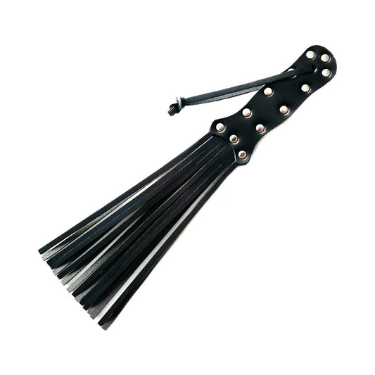 Rouge Leather Spiral Paddle In Black