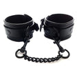 Rouge Black Leather Wrist Cuffs