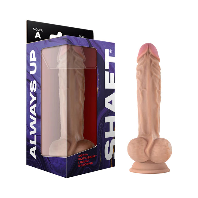 Shaft Model A Liquid Silicone Dildo With Balls 10.5 inch - All Colors