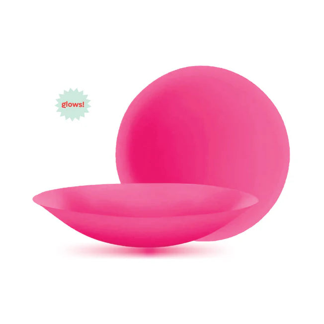 Neon Pink Glow Silicone Nipple Covers