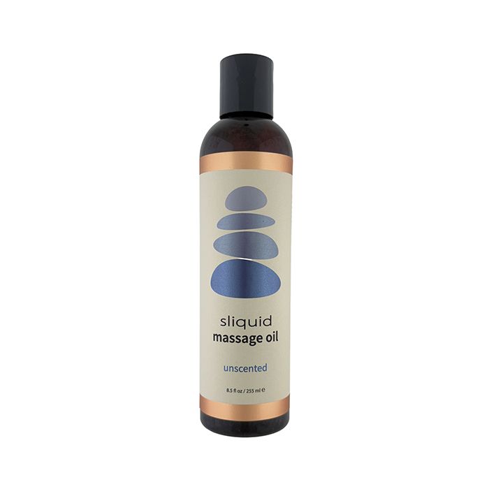 a 8.5 ounce bottom of unscented Sliquid massage oil