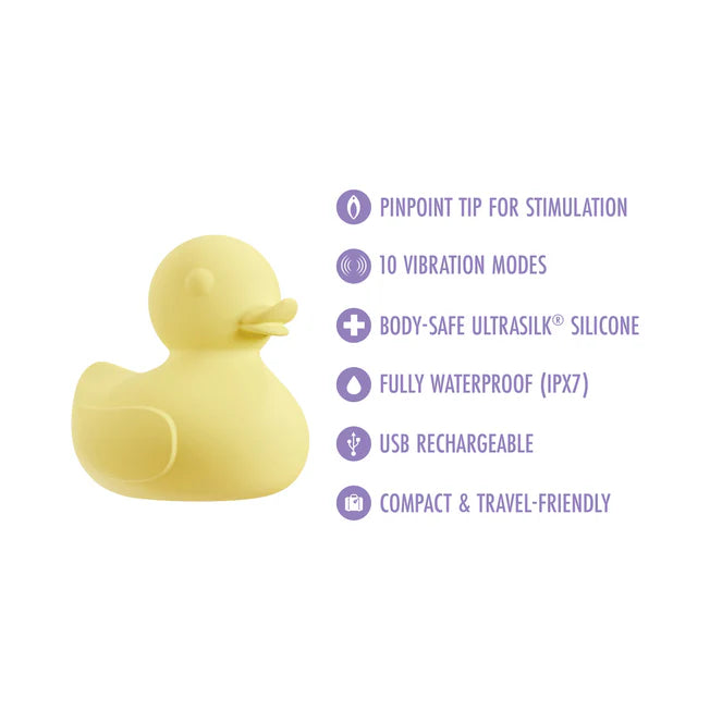 Play With Me Splash Yellow Silicone Duck Vibrator
