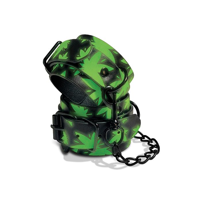 Stoner Vibes Glow in the Dark Wrist Cuffs