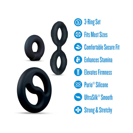 Throttle 3 Cockring Set Performance Plus