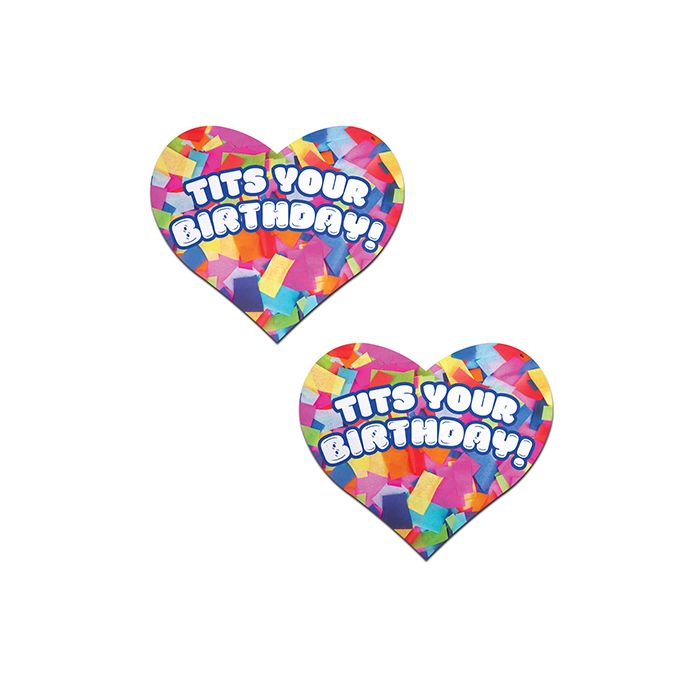 Tits Your Birthday Heart Pasties