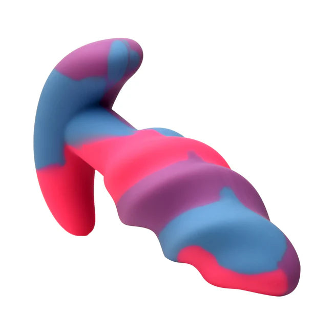 Small Unicorn Swirl Silicone Butt Plug