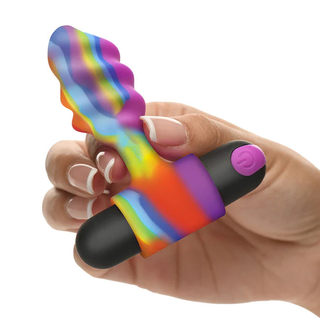 Vibrating Rainbow Butt Plug