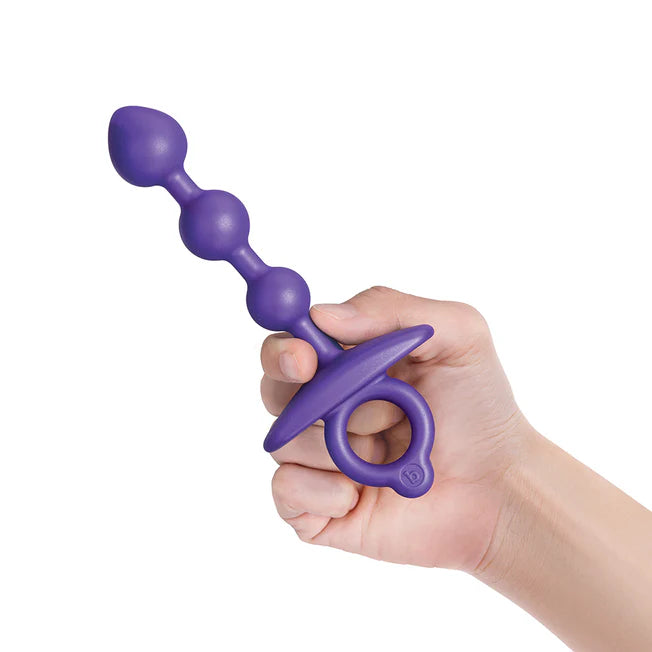 Butties Zip Purple Silicone Anal Beads