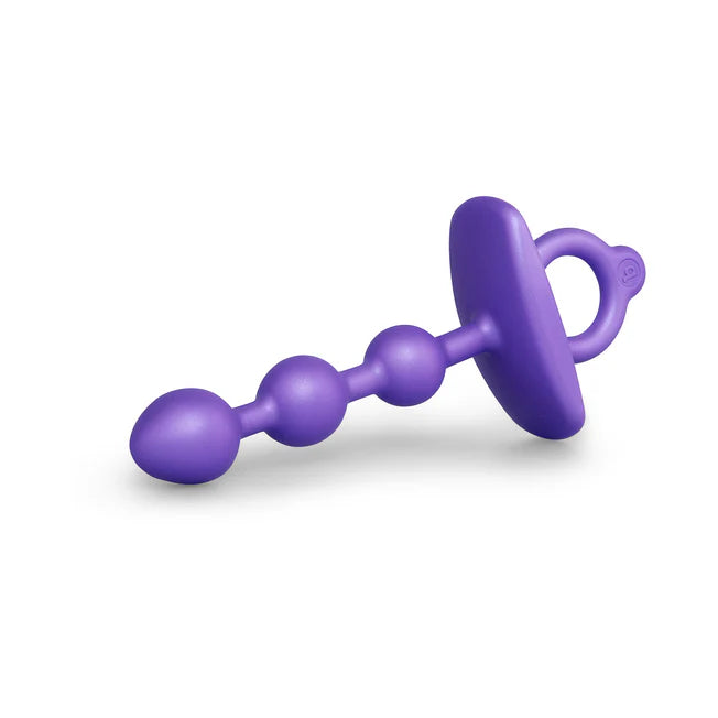 Butties Zip Purple Silicone Anal Beads