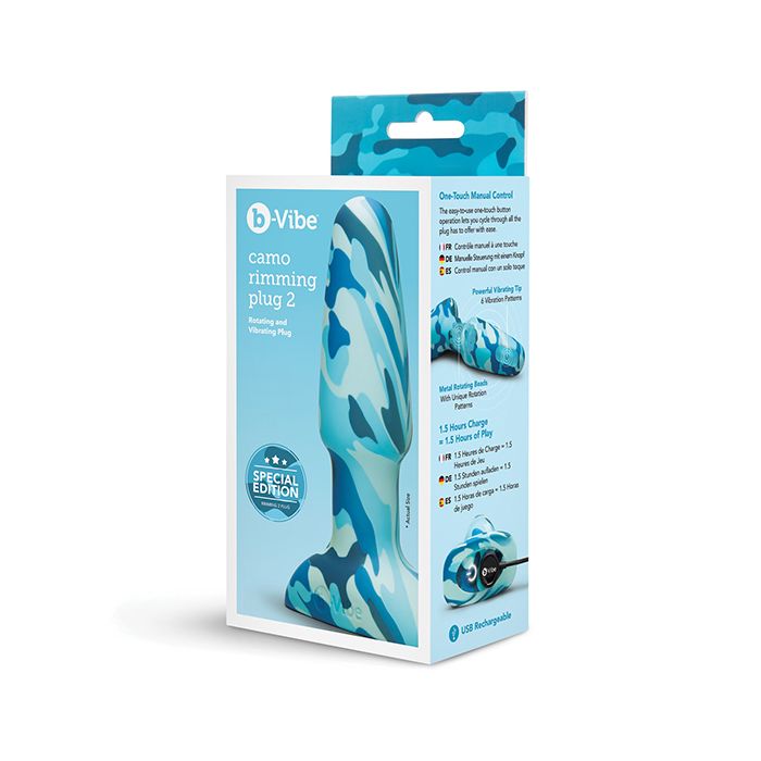 Blue Camo Rimming Plug 2