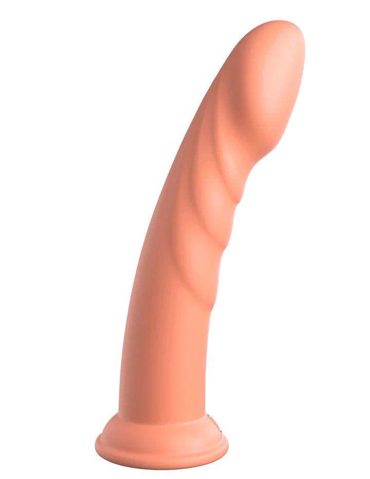 Dillio Super Eight 8 in. Platinum Silicone Dildo - All Colors