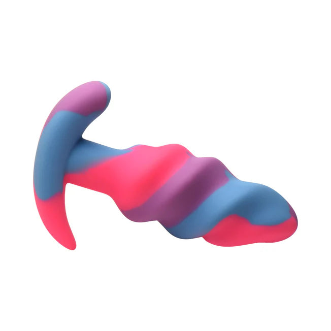 Small Unicorn Swirl Silicone Butt Plug