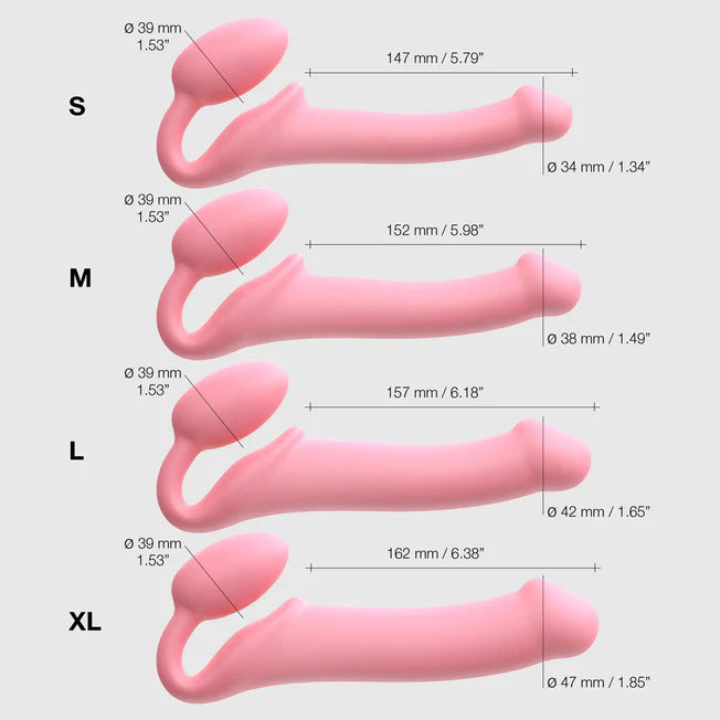 Pink Strap On Me Strapless Strap On - Small