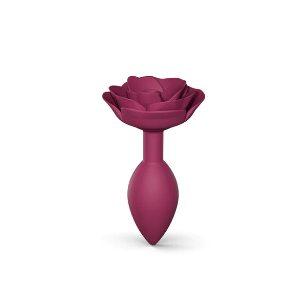 Love to Love Open Roses Silicone Anal Plug Plum Star Medium