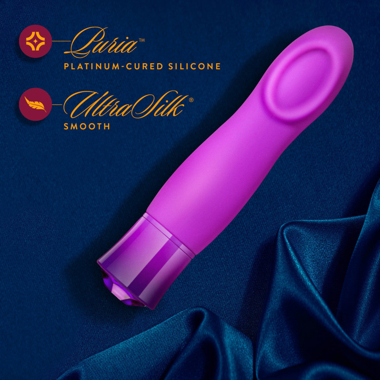 Oh My Gem Charm Warming Cupped Vibrator with Diamond