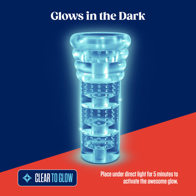 RIZE Luz Glow in the Dark Self-Lubricating Clear Stroker