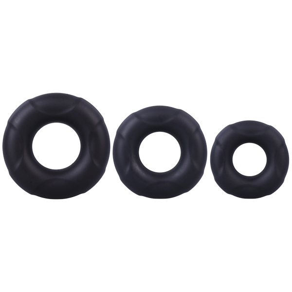 Doc Johnson In A Bag C-Ring Set 3 Silicone Cockrings