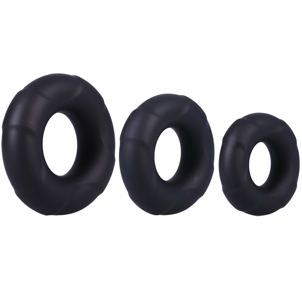 Doc Johnson In A Bag C-Ring Set 3 Silicone Cockrings
