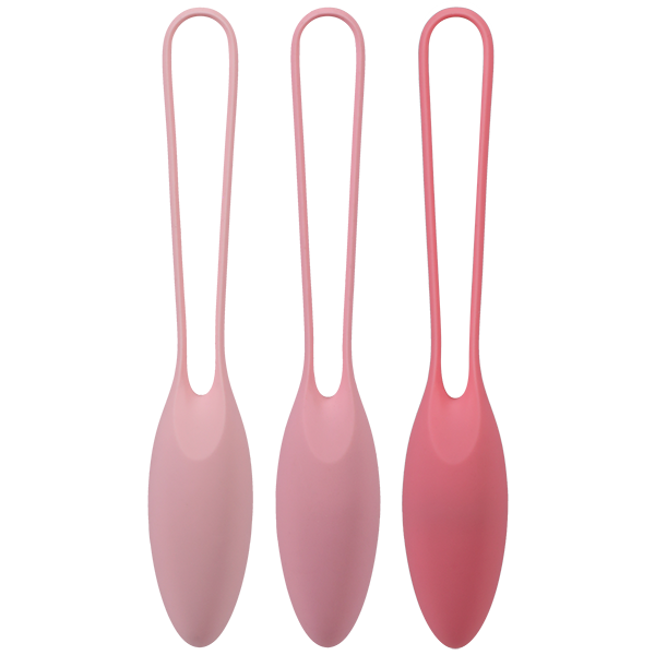 Doc Johnson In A Bag Kegel Trainer Set Silicone Pink
