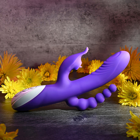 Evolved Lick Me  Dual Entry Triple Stimulator Rechargeable Vibrator