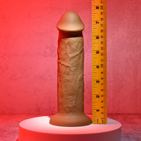 Evolved Girthy Rechargeable Vibrating 7 in. Silicone Dildo