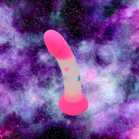 Stardust Star Fuck Silicone Dildo With Stars 7in