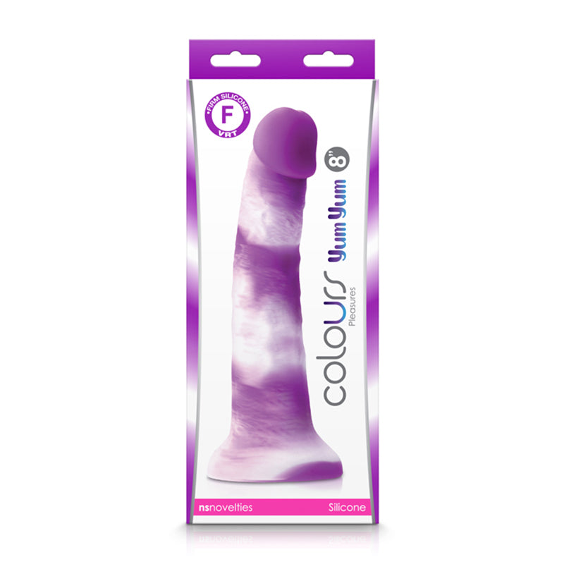 Colours Pleasures Yum Yum 8" Dildo NS Novelties - Purple