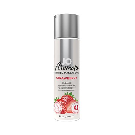 JO Aromatix Strawberry Massage Oil 4 oz.