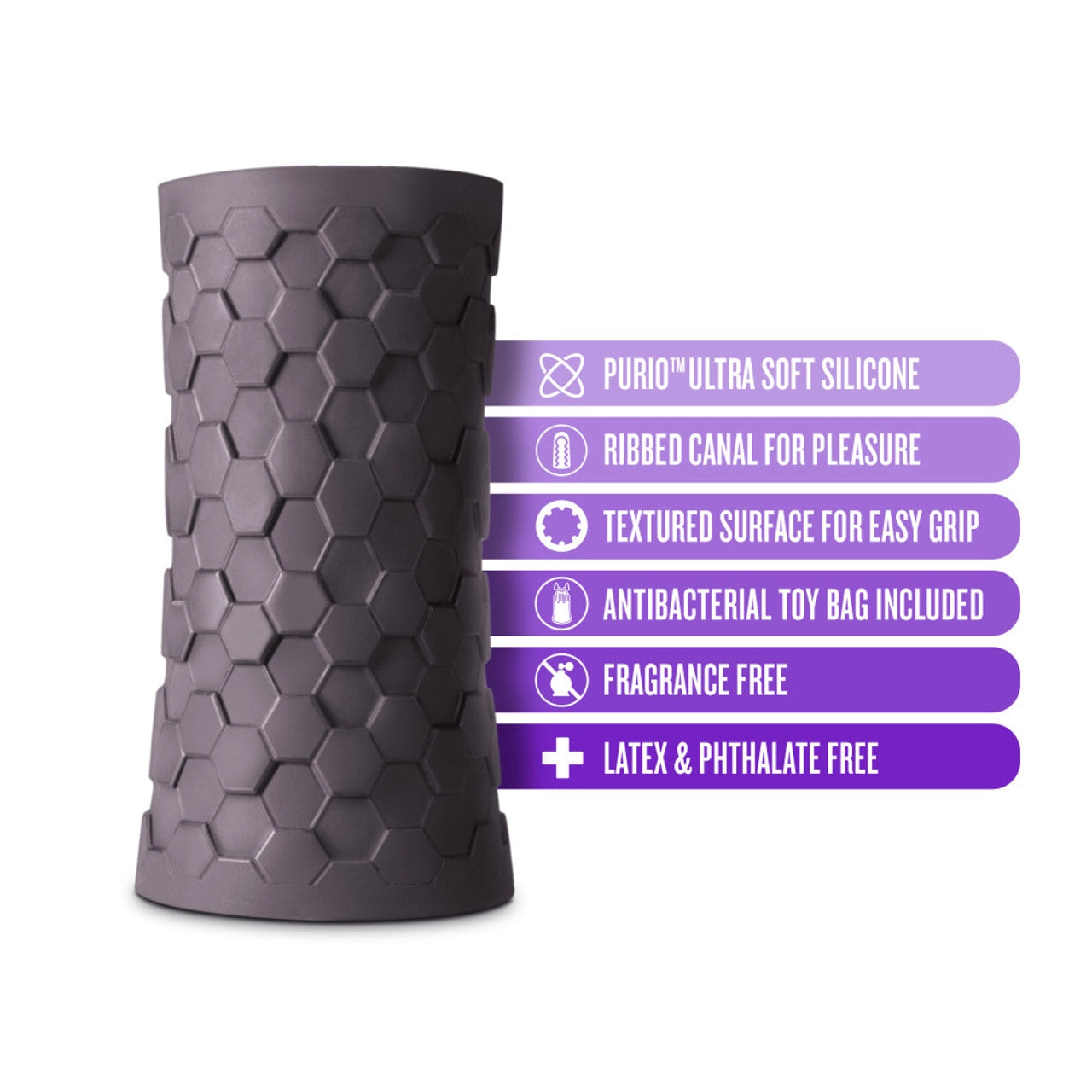 M Elite Platinum Hekx Silicone Stroker