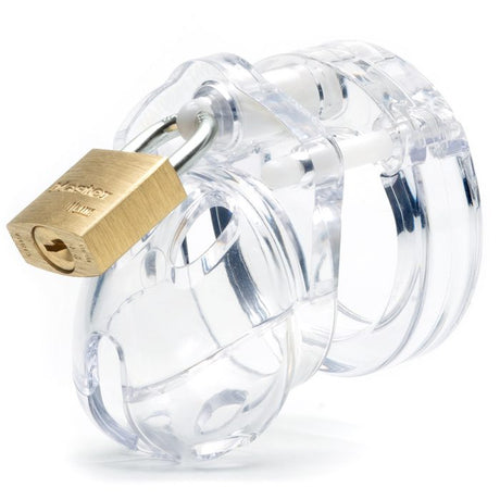 CB-X Mini Me 1¼” Chastity Cock Cage - Clear - Pink