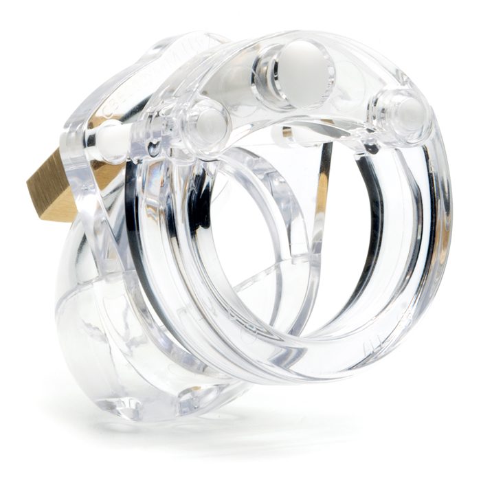 CB-X Mini Me 1¼” Chastity Cock Cage - Clear - Pink