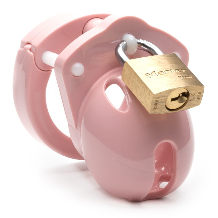 CB-X Mini Me 1¼” Chastity Cock Cage - Clear - Pink