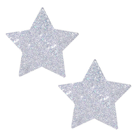 Neva Nude Starry Nights Silver Glitter Pasties