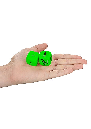 Ouch! Glow in the Dark 7-Piece Bondage Kit Neon Green