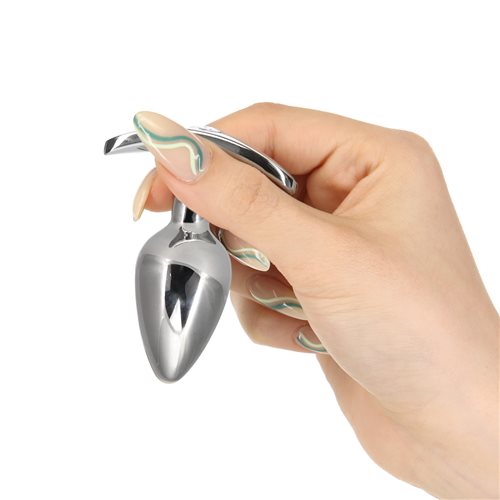 Pillow Talk Sneaky Stainless Steel Butt Plug With Swarovski Crystal