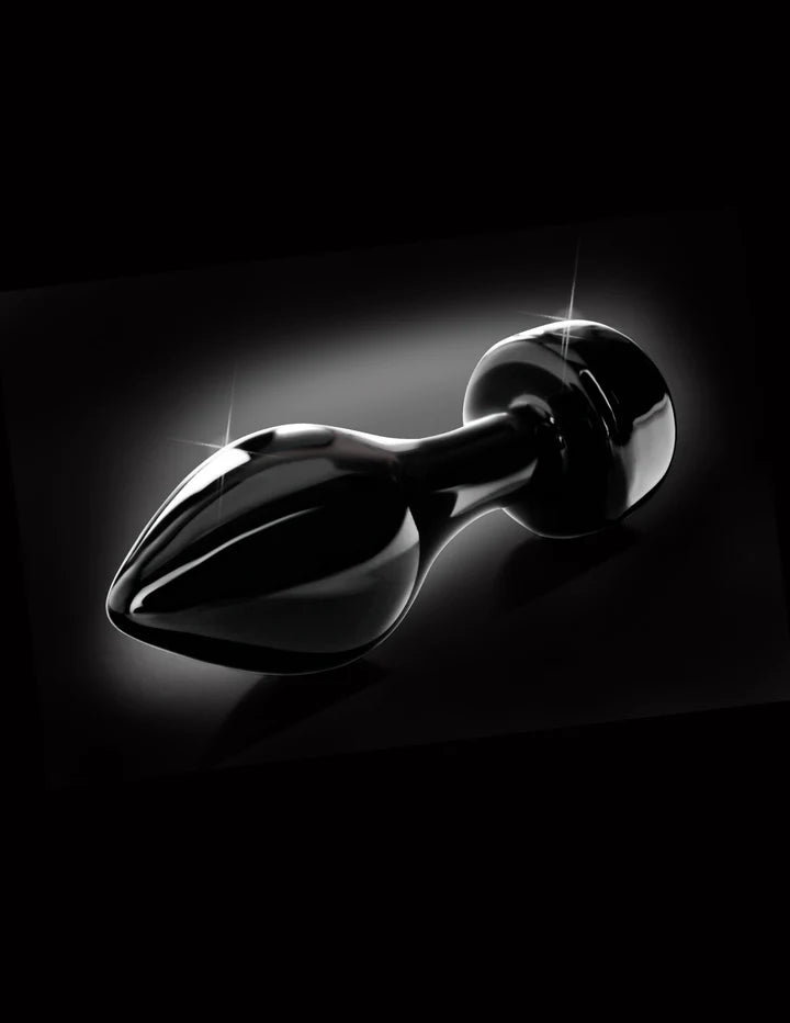black glass butt plug